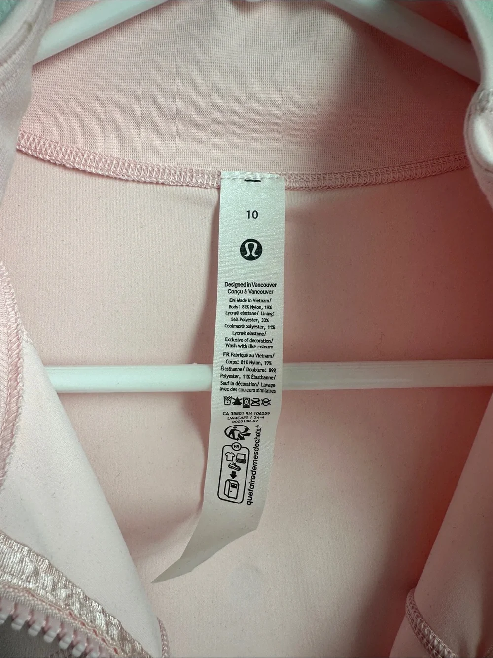 Lululemon Define Jacket Nulu Strawberry Milkshake NWT